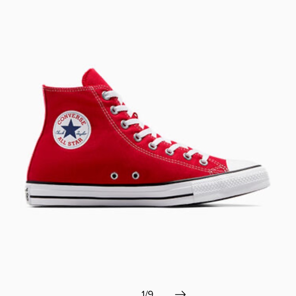 Red high top converse